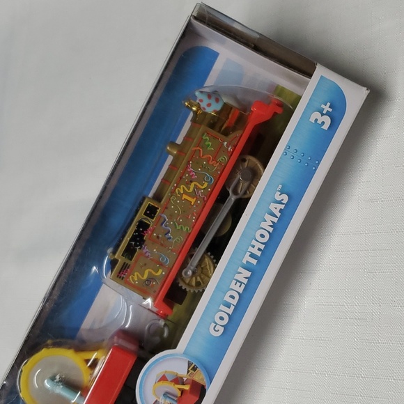 NIB Thomas & Friends Golden Thomas Motorized Battery Operated Fisher Price Train - Picture 4 of 14